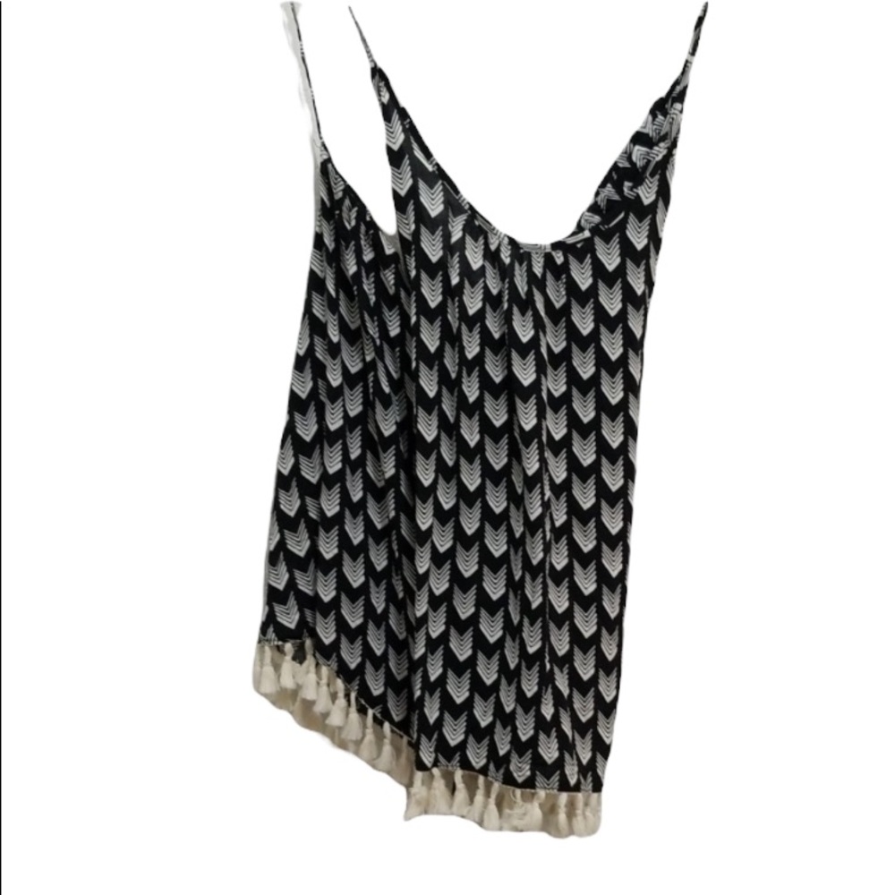 Ivy Jane Black White Tank Top Size Small NWT
